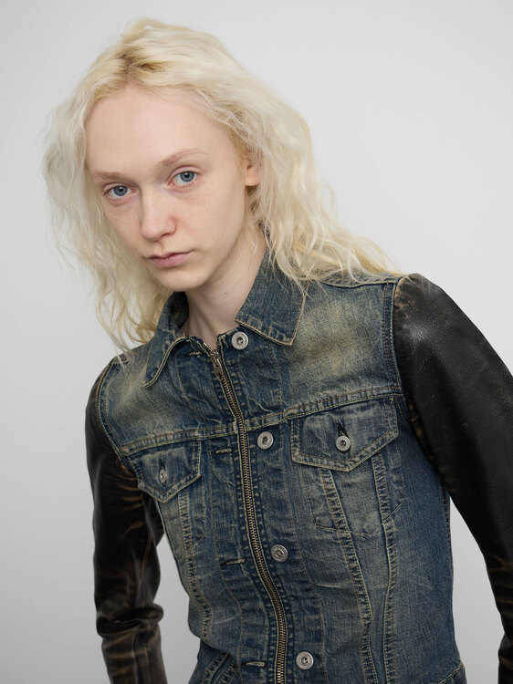 Nolita Leather And Denim Jacket 