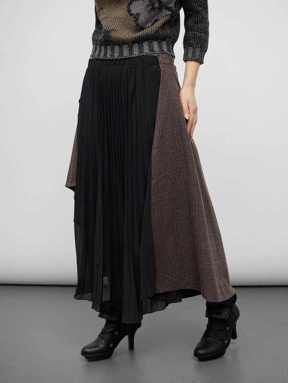 Asymmetrical Twill Skirt 