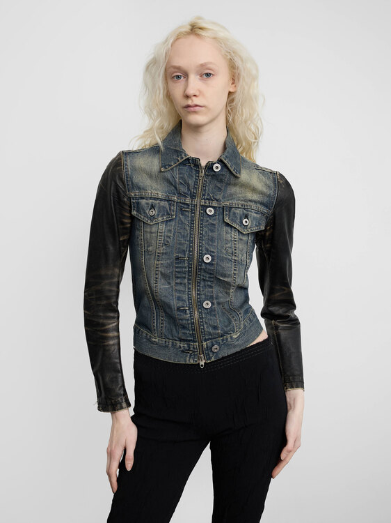 Nolita Leather And Denim Jacket 