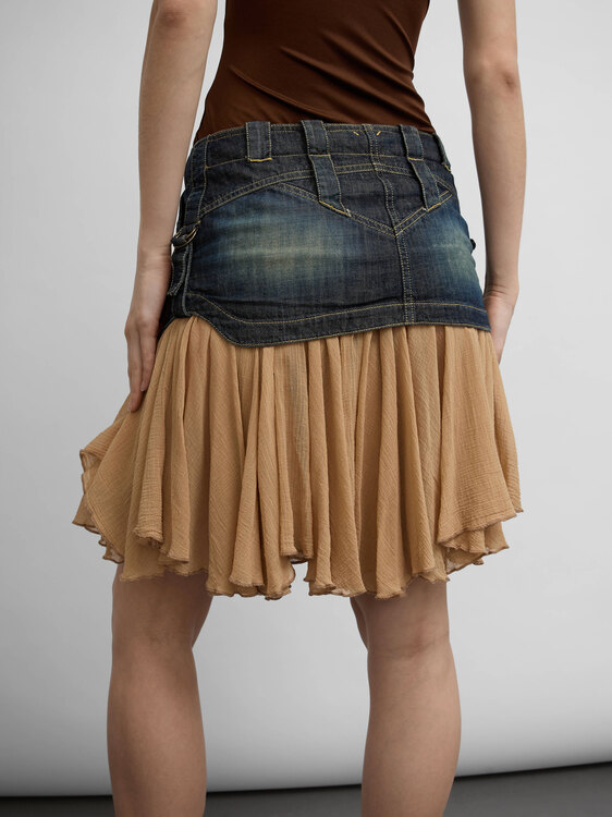 Plein Sud Bondage Midi Skirt 