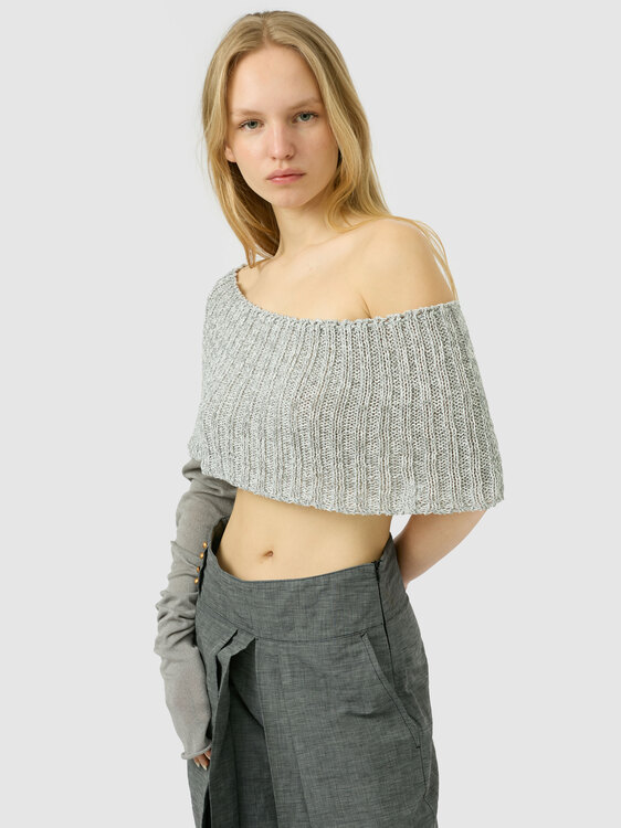 Sara Pacini Grey Shrug 