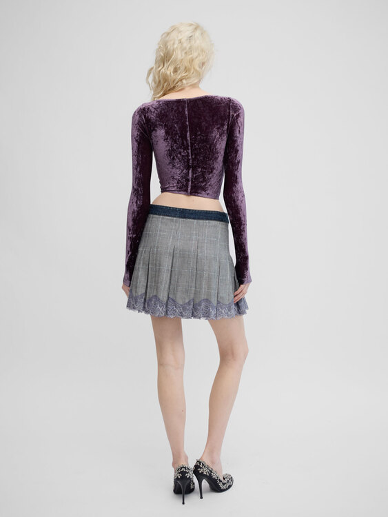 Anti-Flirt Velvet Bustier 