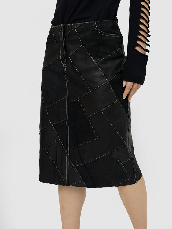 Plein Sud Patchwork Midi Skirt 
