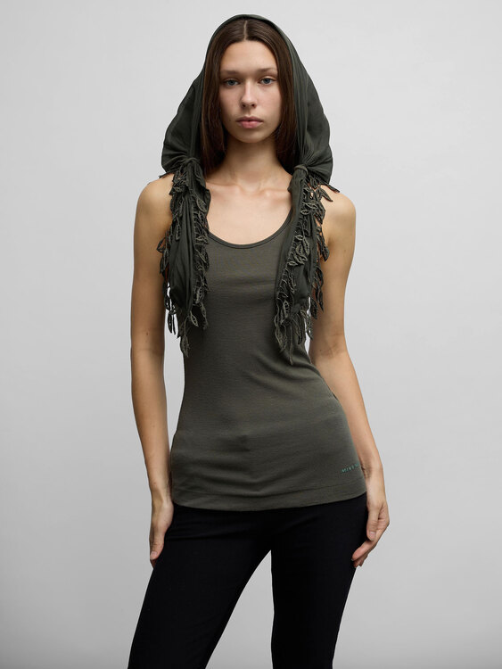 Miss Sixty Scarf Hood Top 