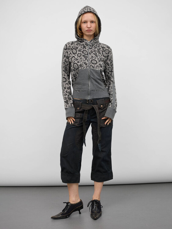 Miss Sixty Floral Print Hoodie 