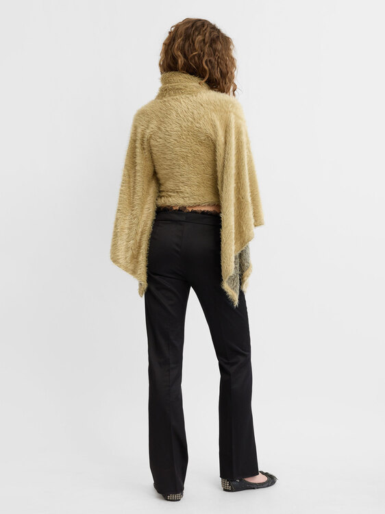 Plein Sud Flared Sleeves Fuzzy Jumper 