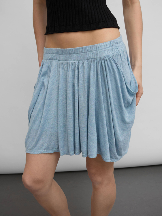 Plein Sud Grey Jersey Mini Skirt 
