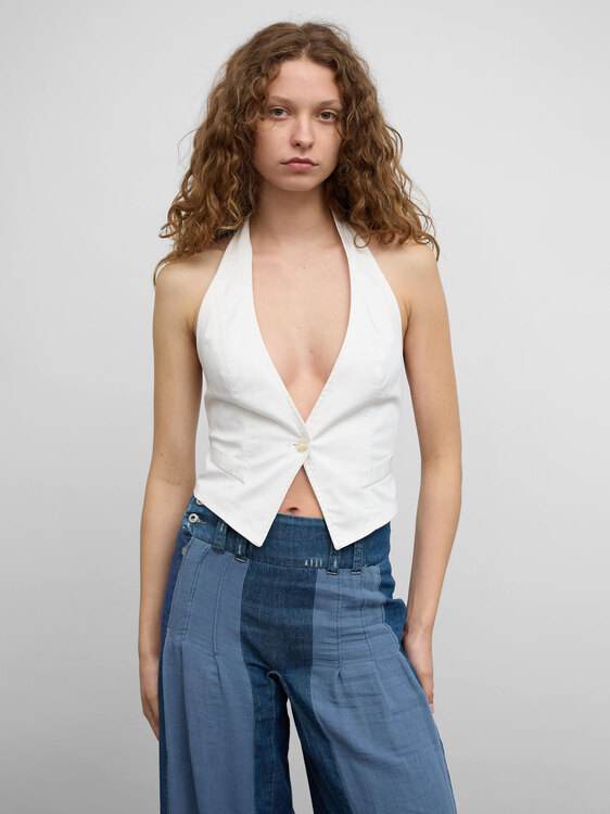 Sisley Backless Halter Vest 