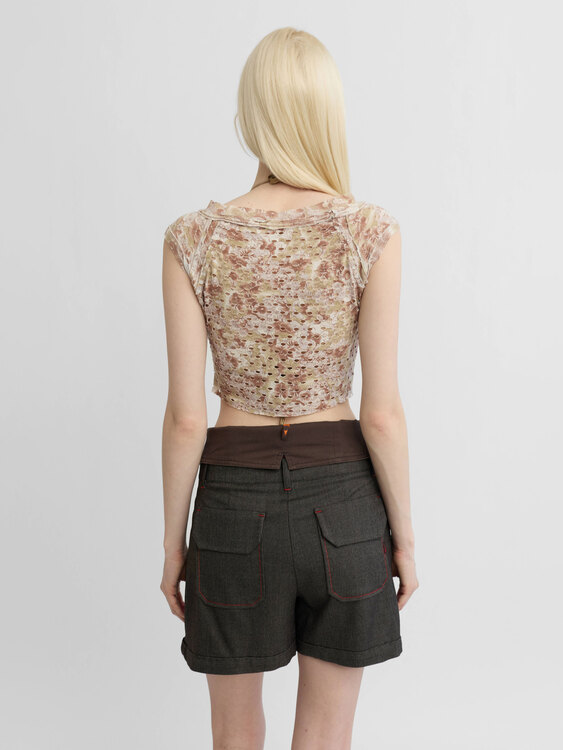 Michiko Koshino Cutout Top 