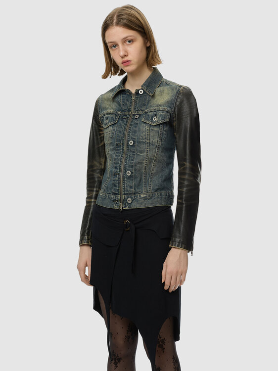 Nolita Leather And Denim Jacket 