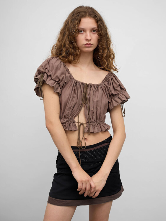 Michiko Koshino Milkmaid Blouse 