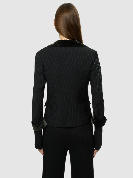 Michiko Koshino Pinstripe Blazer 