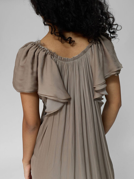 Lanvin Gathered Midi Dress 