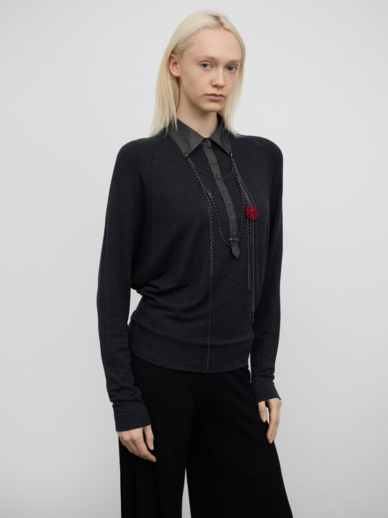 Cop Copine Grey Blouse 