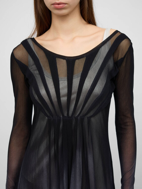 Fuzzi Mesh Tie Dye Dress 