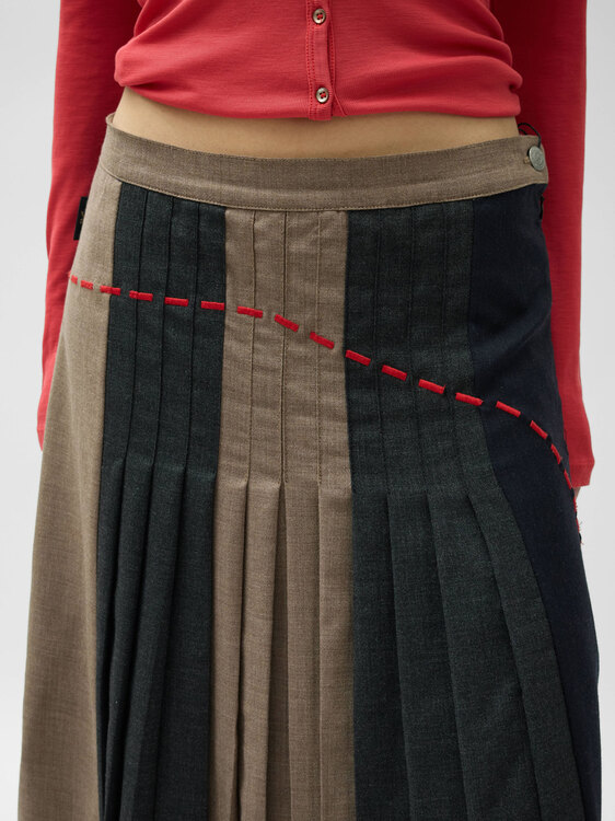 Michiko Koshino Pleated Skirt 