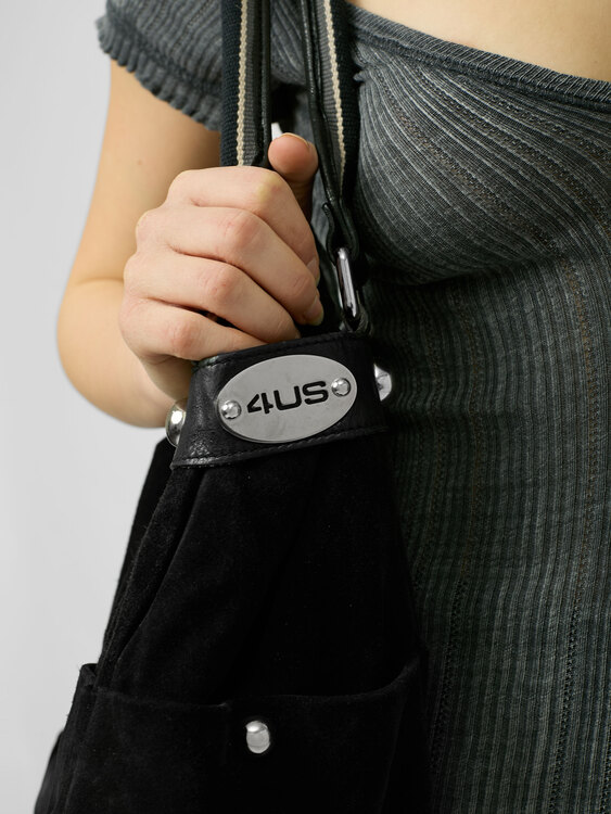 4US Suede Shoulder Bag 