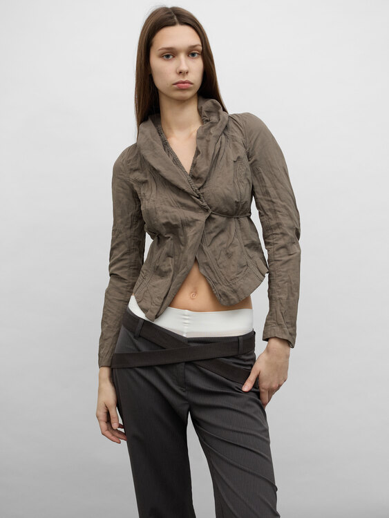Cop Copine Wrinkled Effect Cardigan 