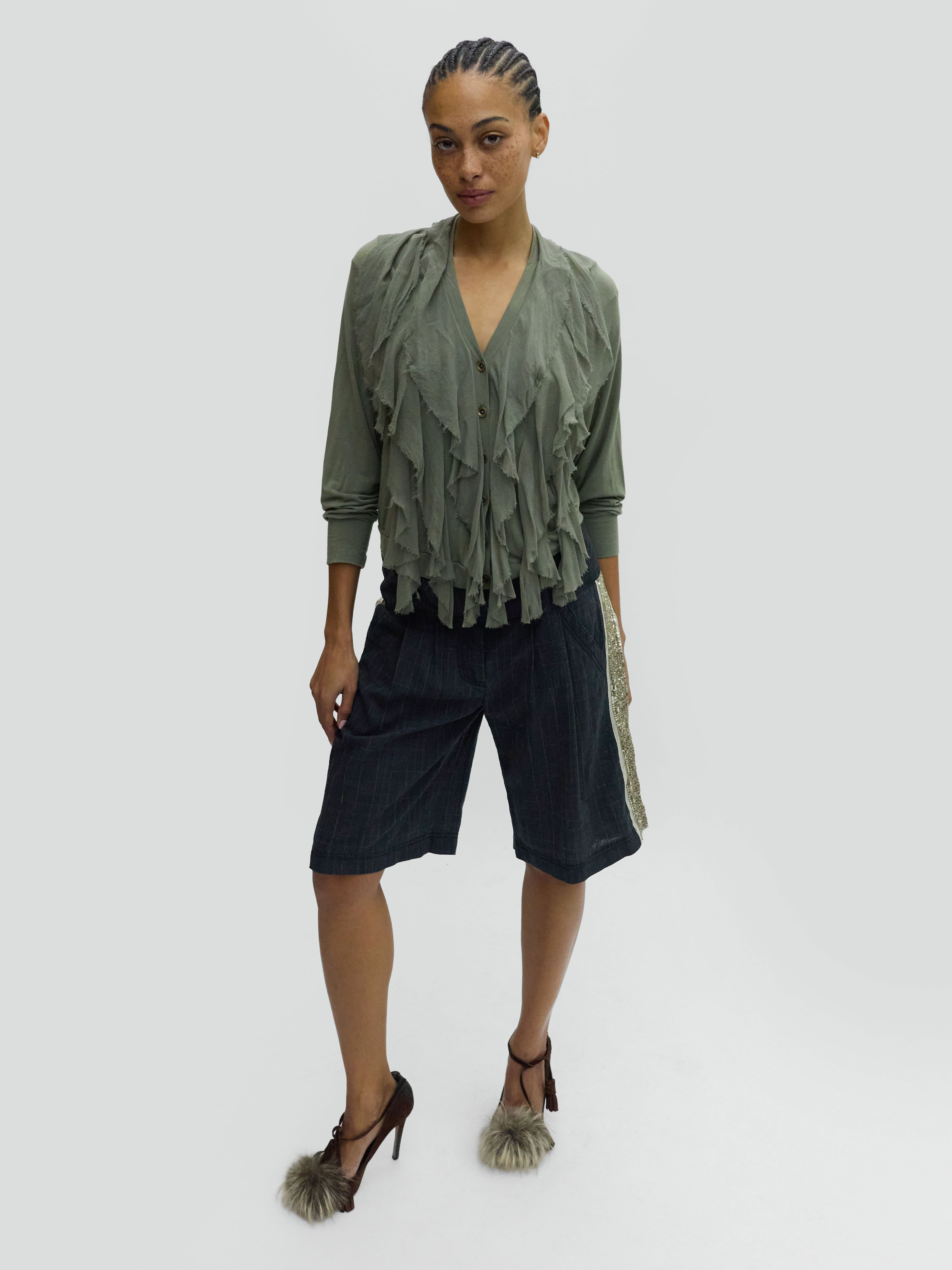 Patrizia Pepe Checkered Shorts 