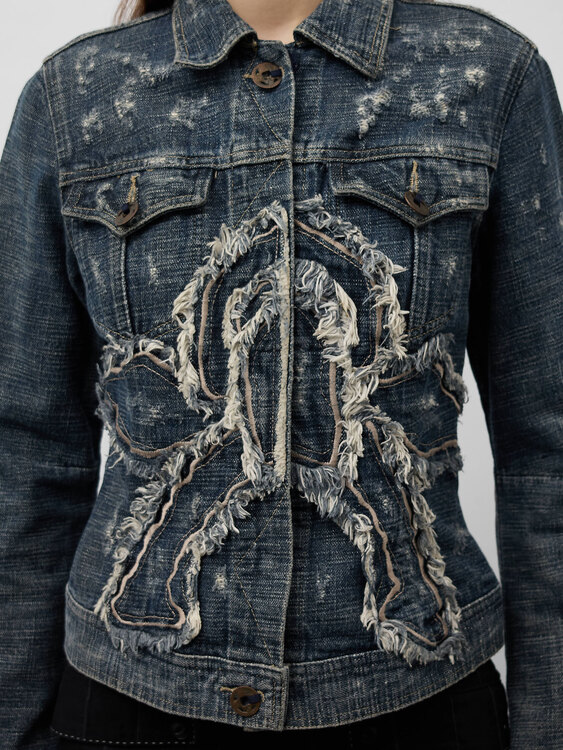 E-Play Distressed Denim Jacket 