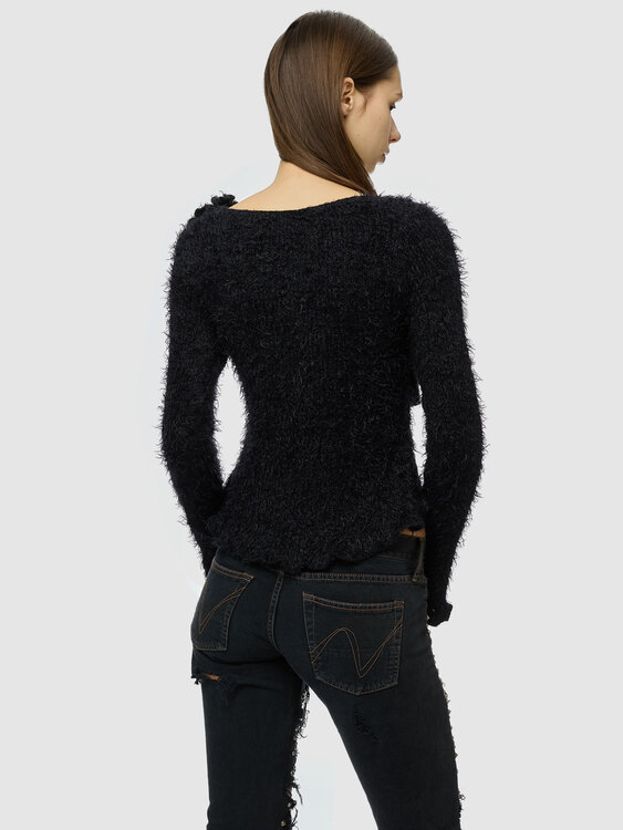 Black Fuzzy Jumper 