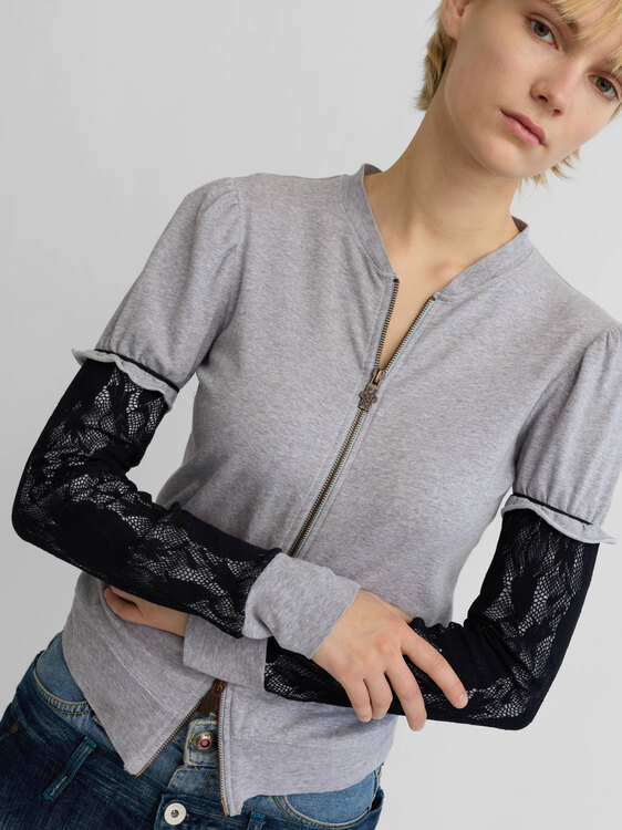 Extē Zip-Up Cardigan 