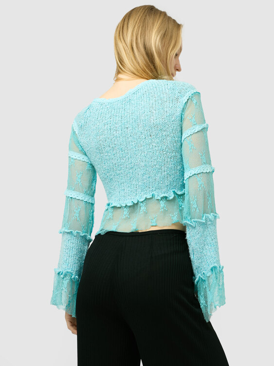 Lace And Knit Jumper 