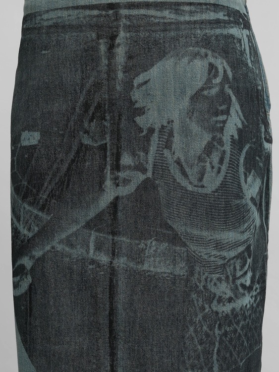 E-Play Denim Midi Skirt 