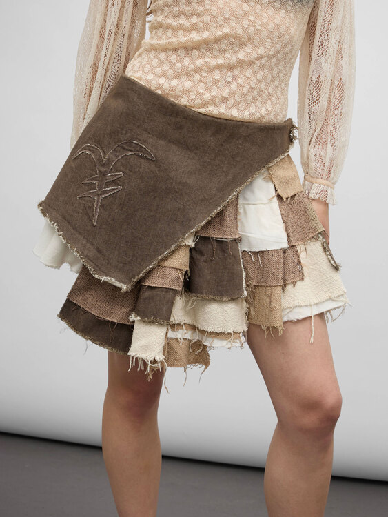 Michiko Koshino Patchwork Skirt 