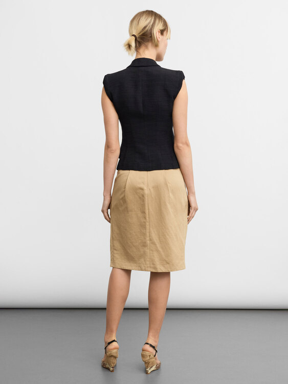 Alberta Ferretti Origami Midi Skirt 