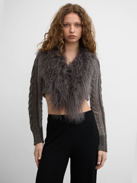 Nolita Alpaca Collar Cardigan 