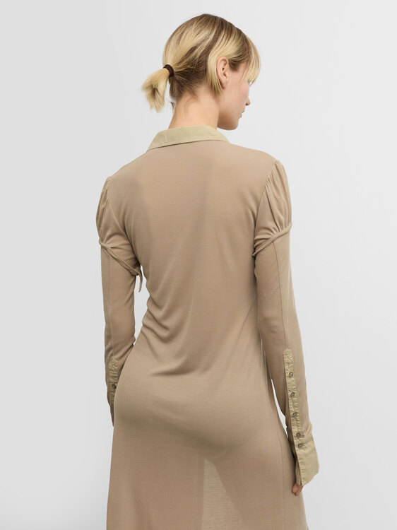 Cop Copine Beige Long Cardigan 