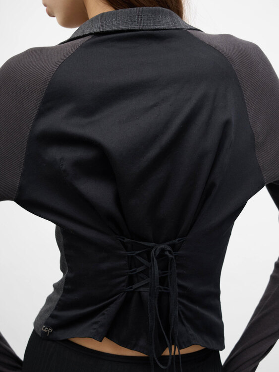 Cop Copine Lace-up Blazer 