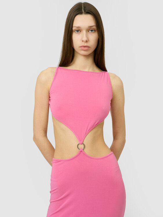 Pink Cutout Dress 