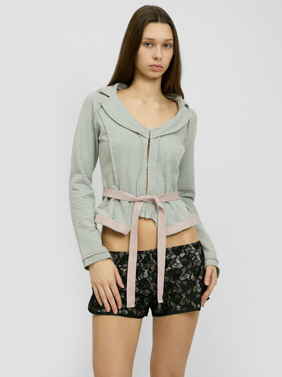 Stefanel Grey Jersey Cardigan 