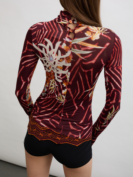 Kenzo Floral Print Turtleneck 