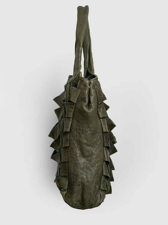 Cut-Out Leather Tote 