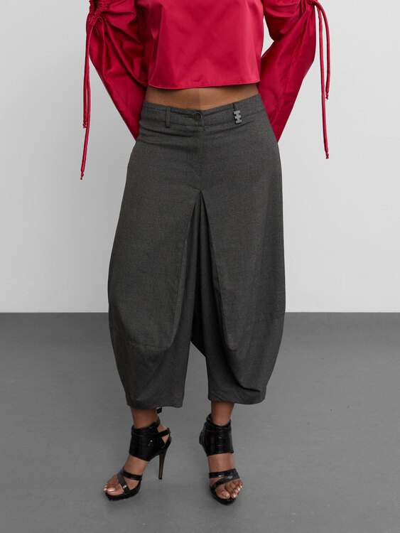 Cop Copine Fold Details Trousers 