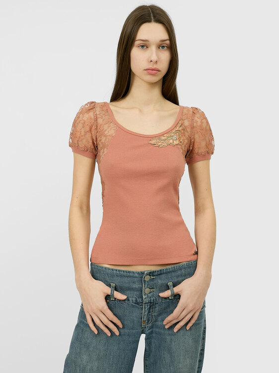 Galliano Rib Cotton Top 