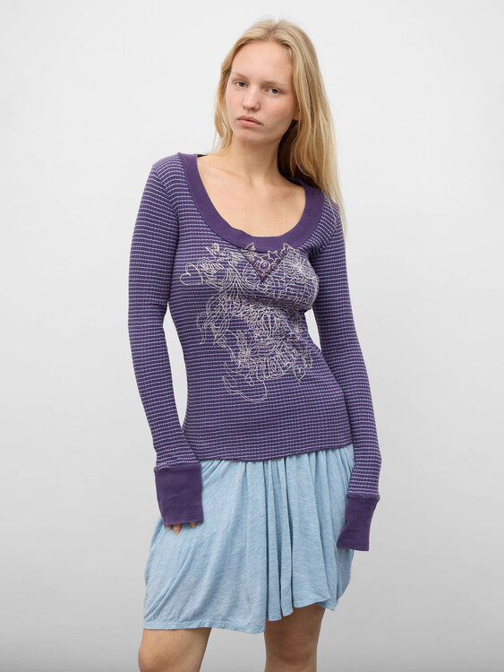 Nolita Rib Cotton Logo T-Shirt 