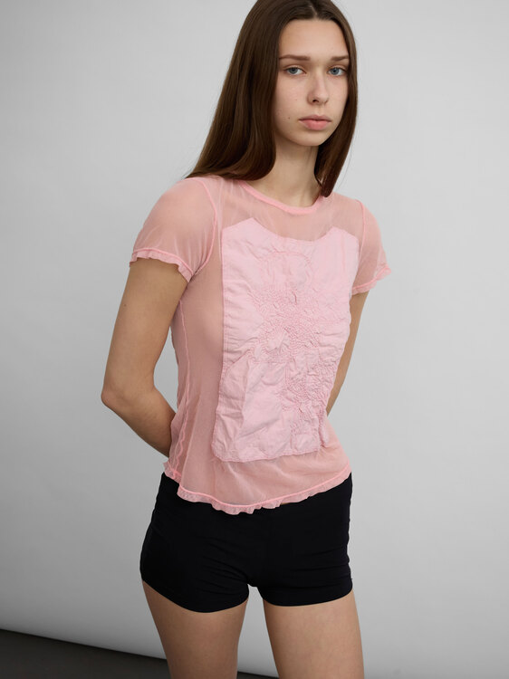 Nolita Pink Mesh T-Shirt 