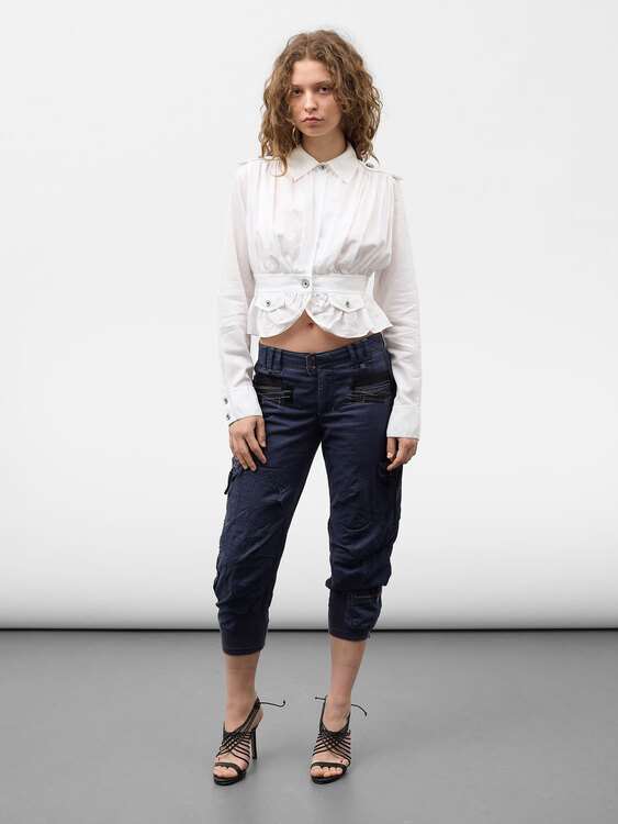 Plein Sud Pleated Blazer Shirt 