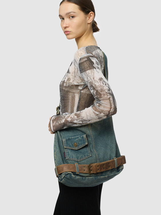 Denim Shoulder Bag 