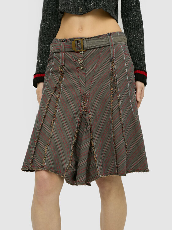 Patchwork Midi Skirt 