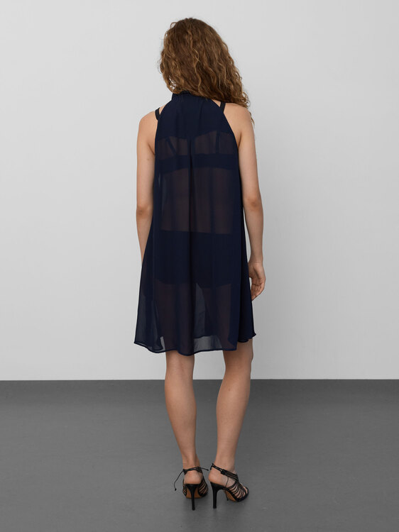 Ann-Sofie Back Sheer Chiffon Dress 