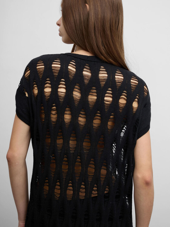 Alexander McQueen Open Knit Dress 