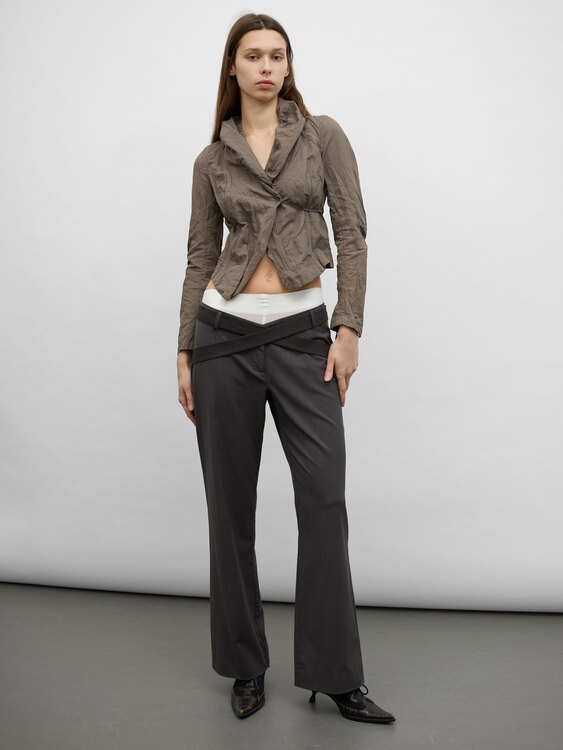 Cop Copine Wrinkled Effect Cardigan 