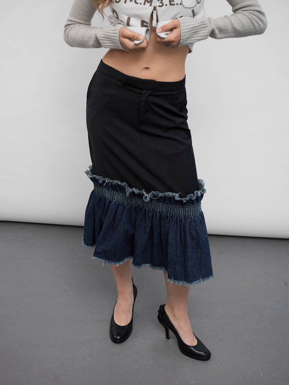 Nolita Wool Midi Skirt 