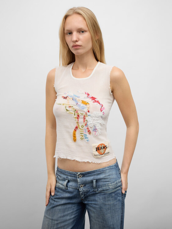 Michiko Koshino Appliqué Top 