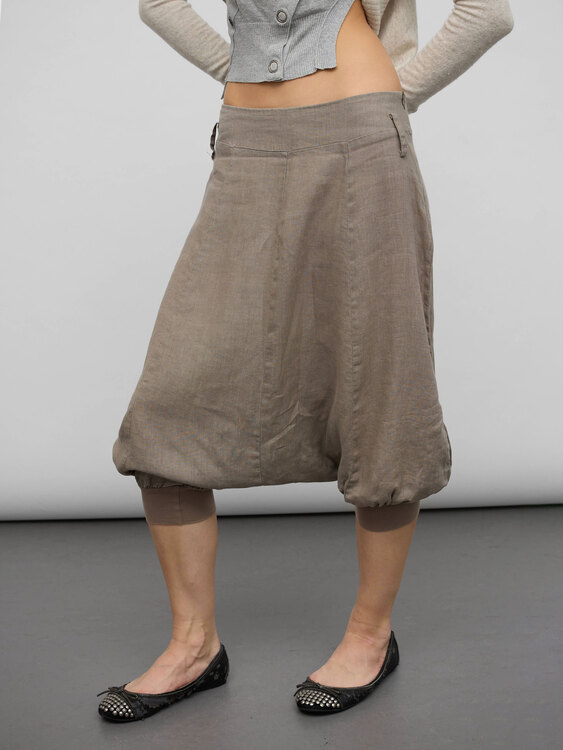 Sarah Pacini Linen Sarouel Trousers 